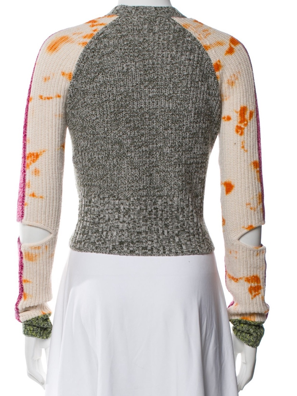 Wool Tie-Dye Ribbed Sweater - Picture 3 of 4